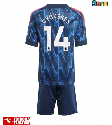 Arsenal Viktor Gyokeres #14 Bortatröja Barn 2025-26 Kortärmad (+ Korta byxor)